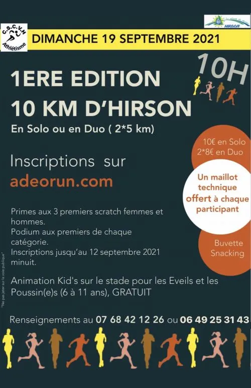 10 km d’Hirson 2024 Inscription Résultats