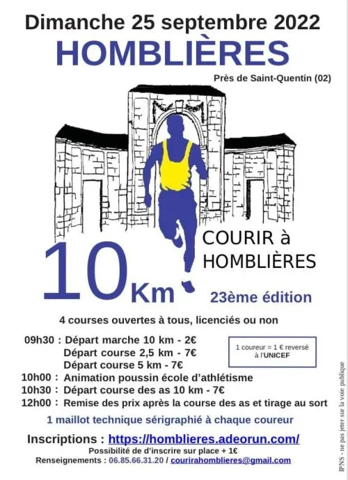 affiche de la course