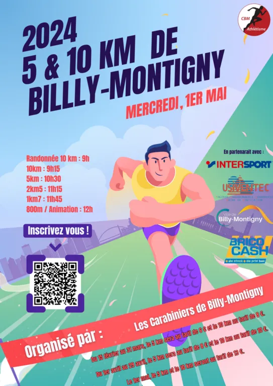 10 km de Billy Montigny 2025 Inscription Résultats