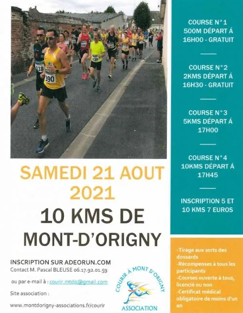 affiche de la course