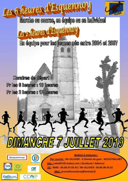 affiche de la course