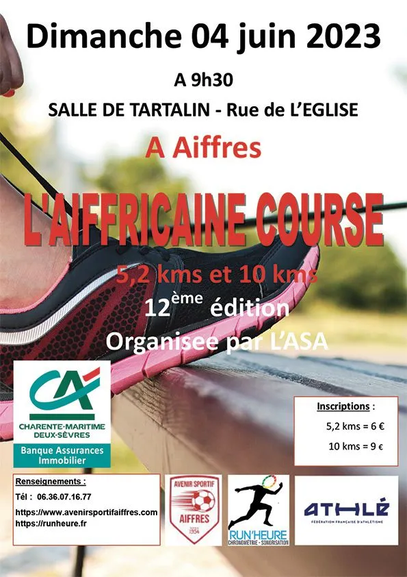 Aiffricaine course 2024 Inscription Résultats