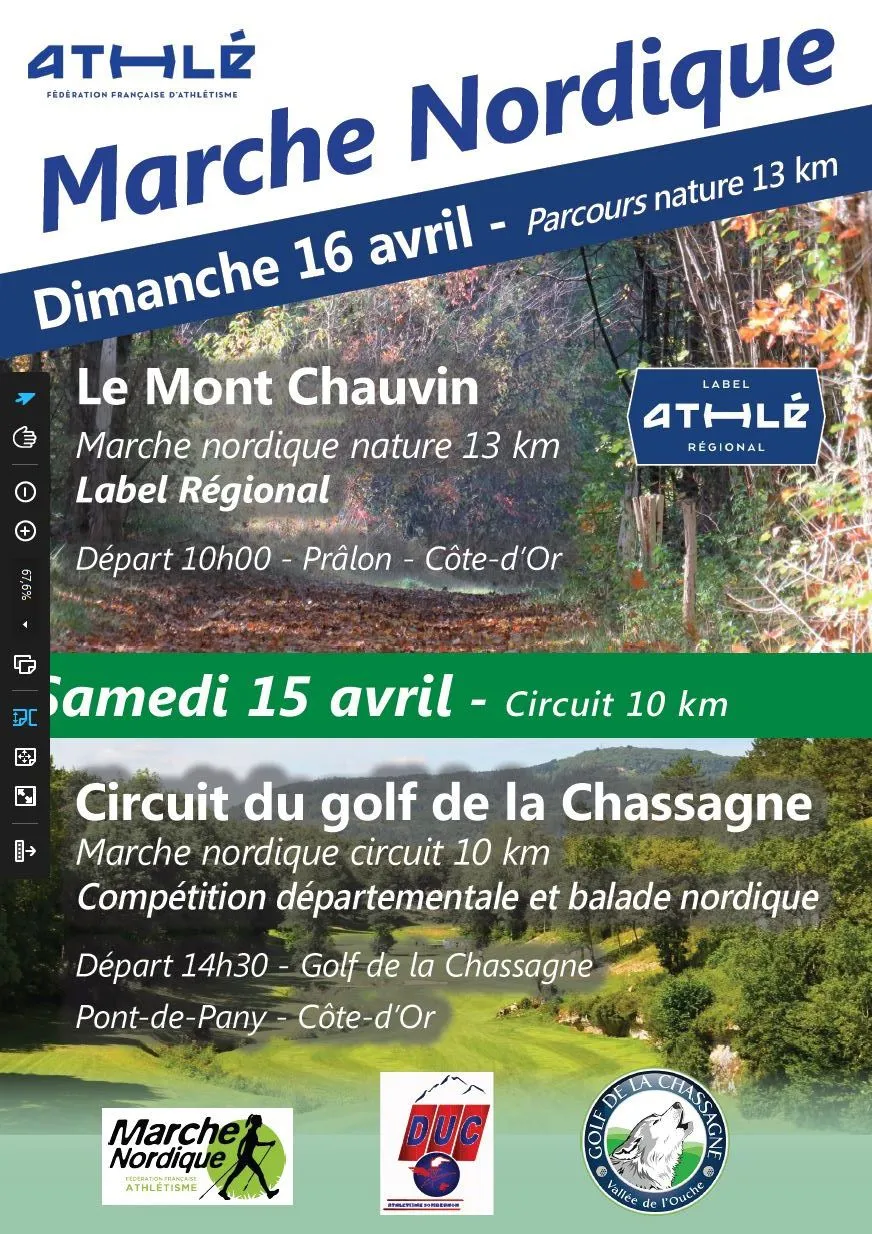 affiche de la course