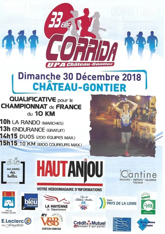 Corrida de Chateau-Gontier 2024 Inscription Résultats