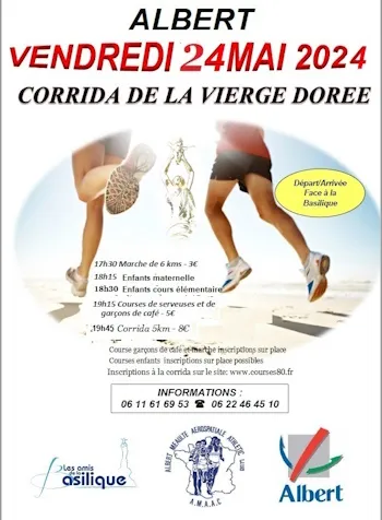 Corrida de la Vierge Dorée 2024 Inscription Résultats