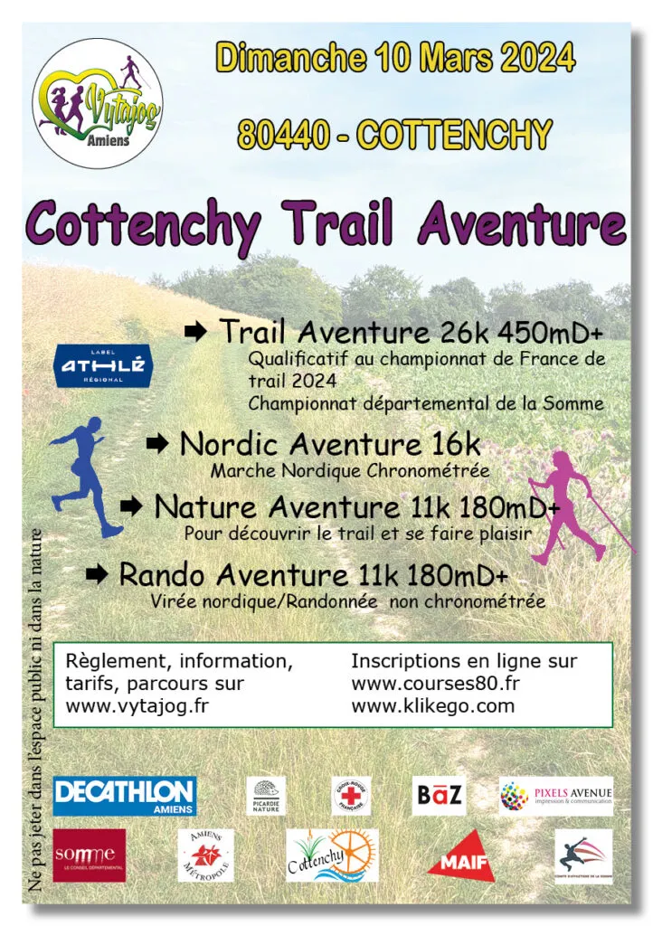 Cottenchy Trail Aventure 2025 Inscription Résultats