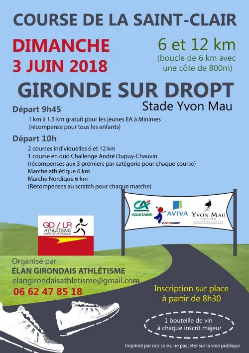 affiche de la course