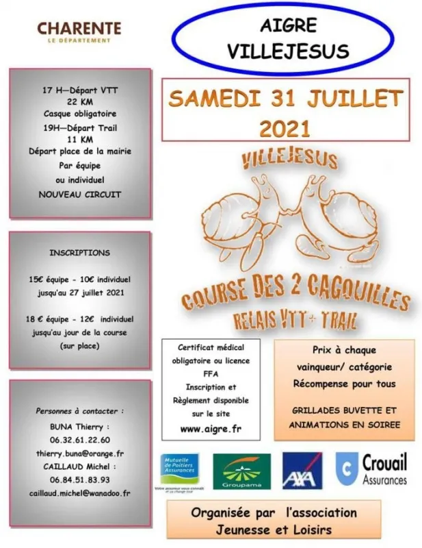 affiche de la course