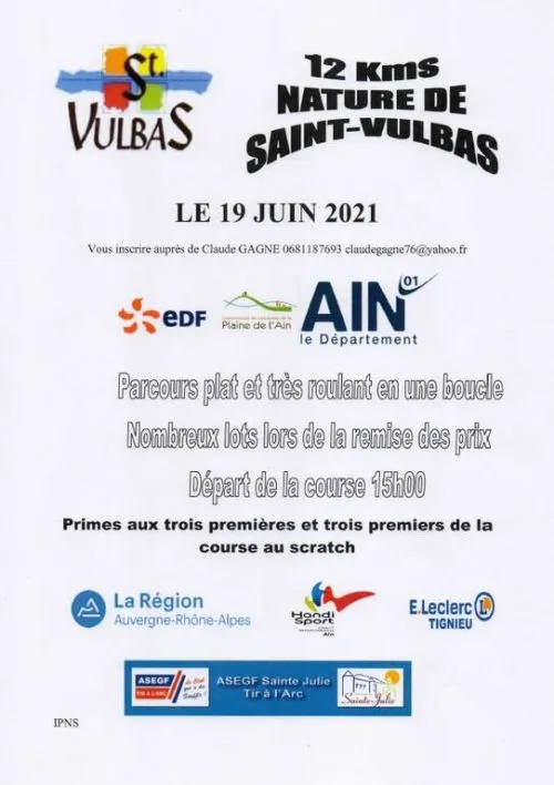 affiche de la course