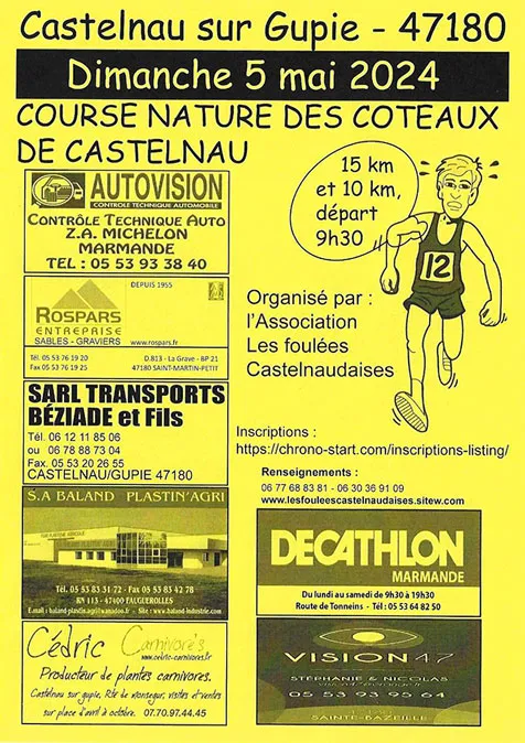 affiche de la course