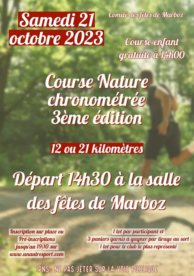 affiche de la course