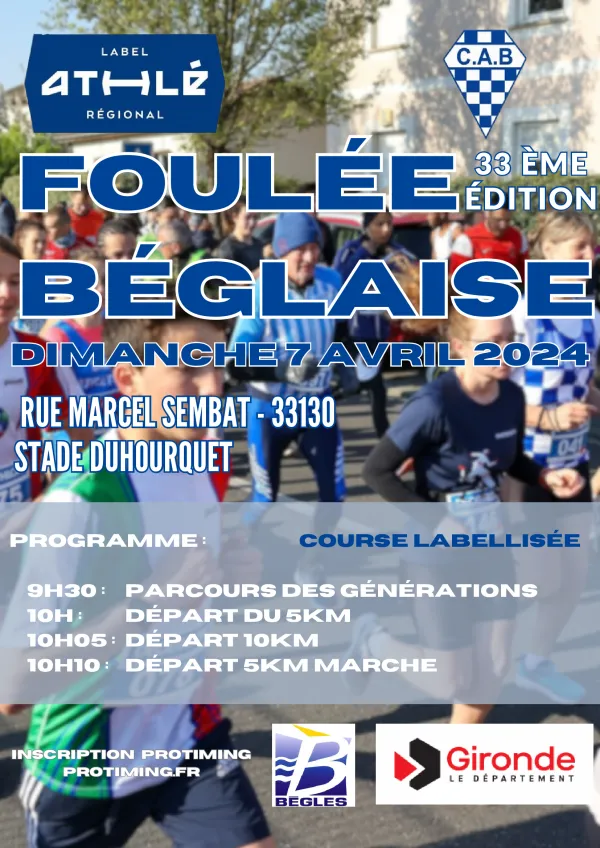 affiche de la course