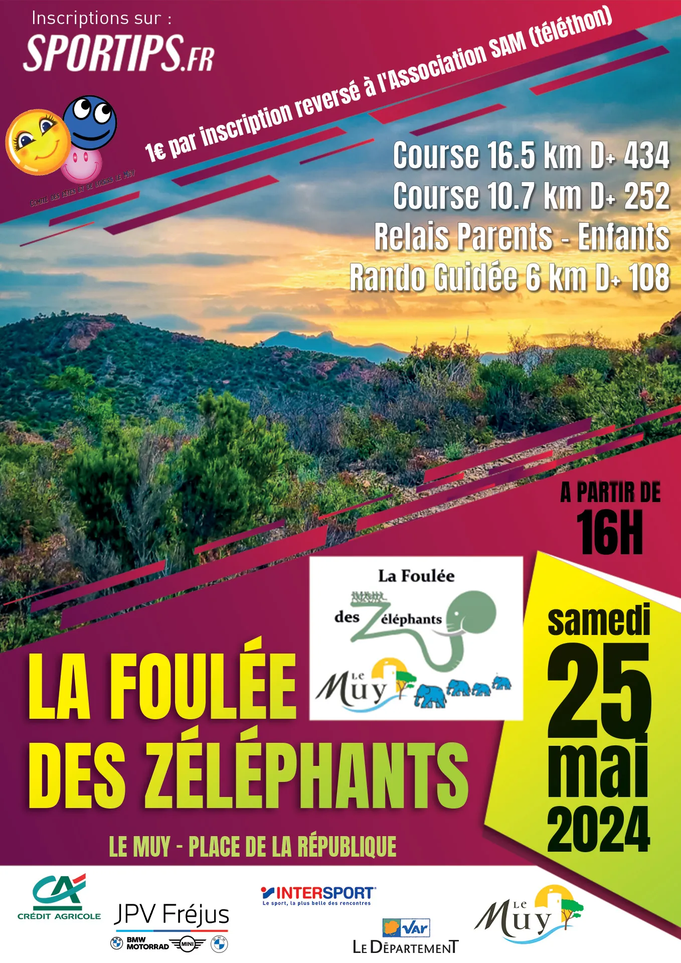 affiche de la course