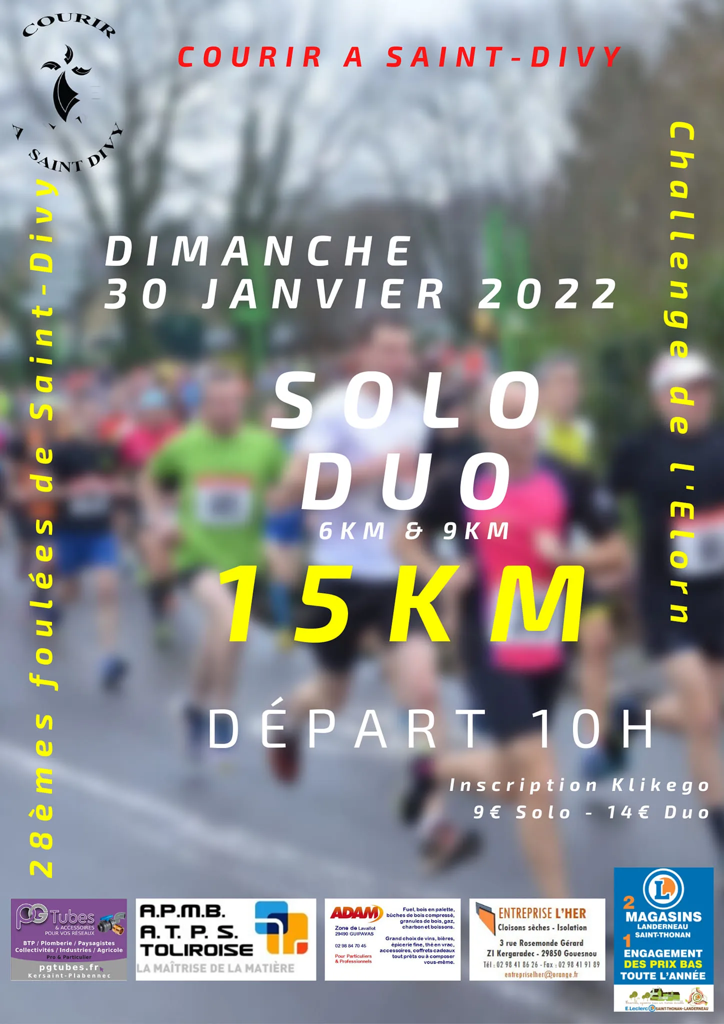 Foulées de Saint Divy 2024 Inscription Résultats