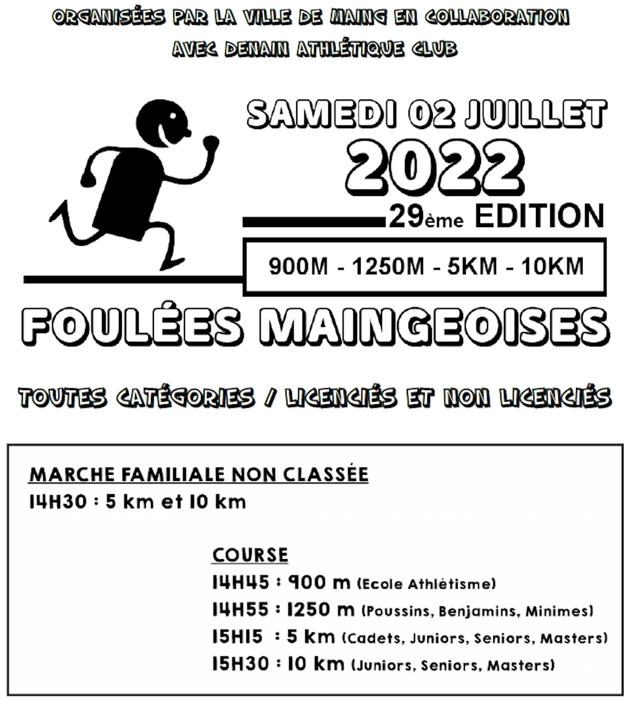 affiche de la course