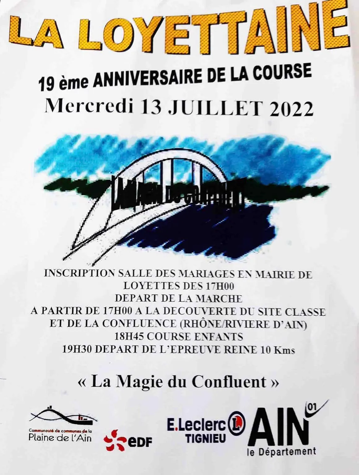 affiche de la course