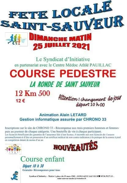 affiche de la course