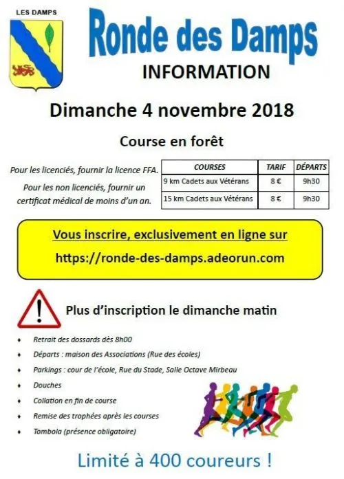 affiche de la course