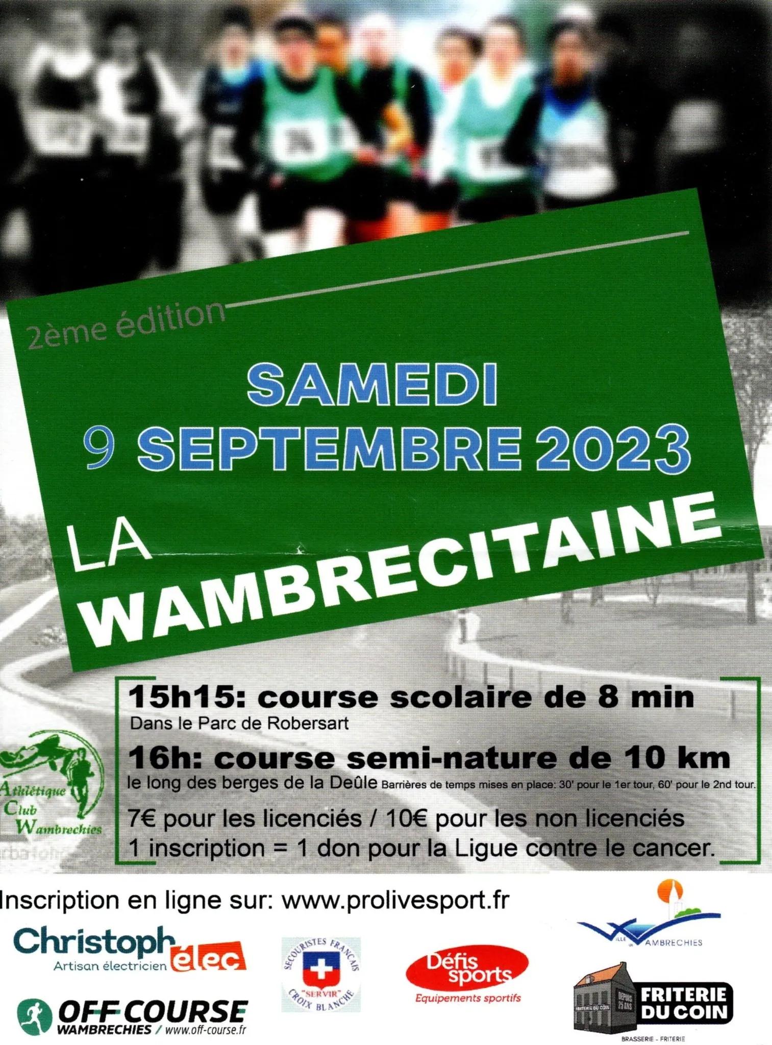 affiche de la course