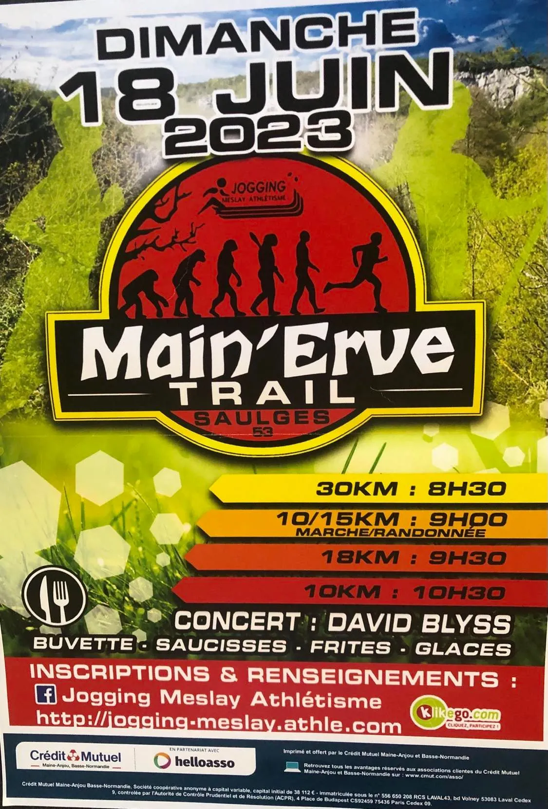 Main erve Trail 2024 Inscription Résultats