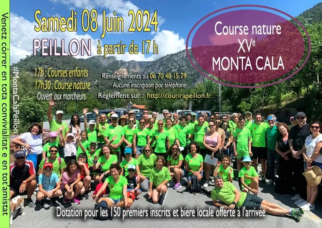 Monta-cala et Trail de Peillon 2024 Inscription Résultats