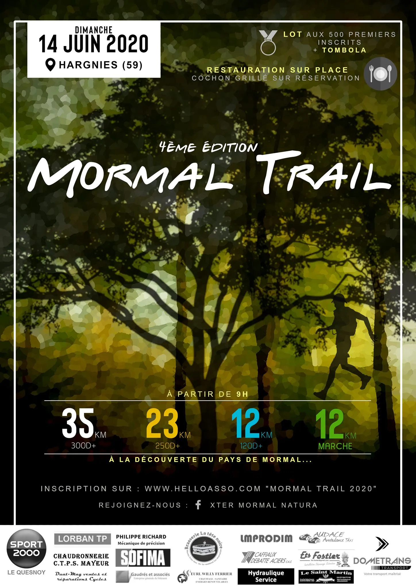 Mormal trail 2024 Inscription Résultats