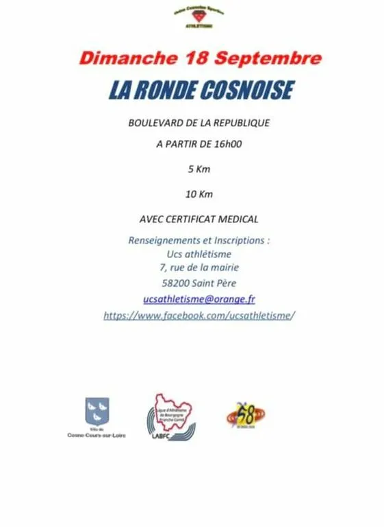 Ronde Cosnoise 2024 Inscription Résultats