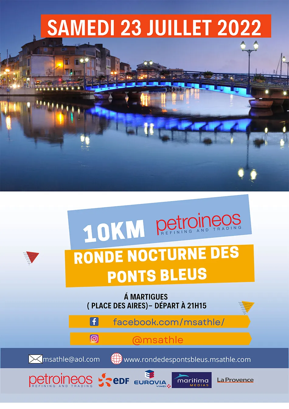 Ronde nocturne des Ponts Bleus 2024 Inscription Résultats