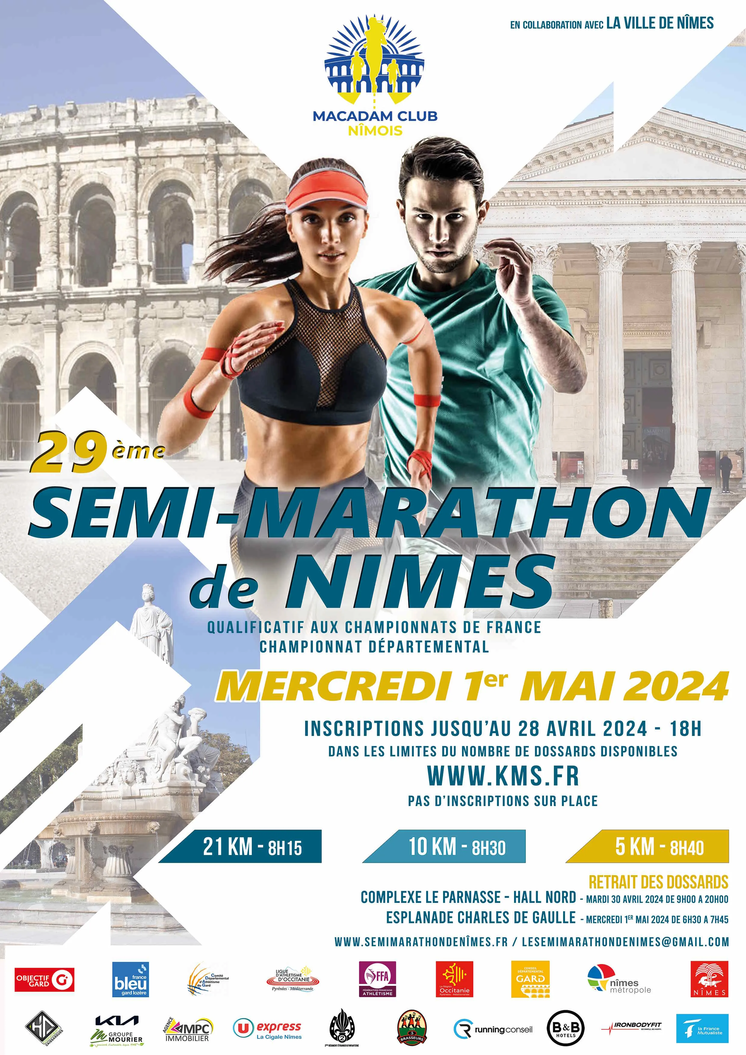 Semi marathon de Nîmes 2024 Inscription Résultats