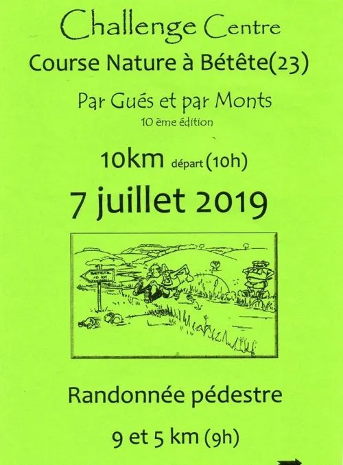 affiche de la course