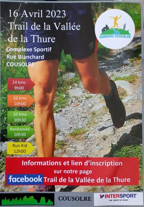 Trail de la vallée de la Thure 2024 Inscription Résultats