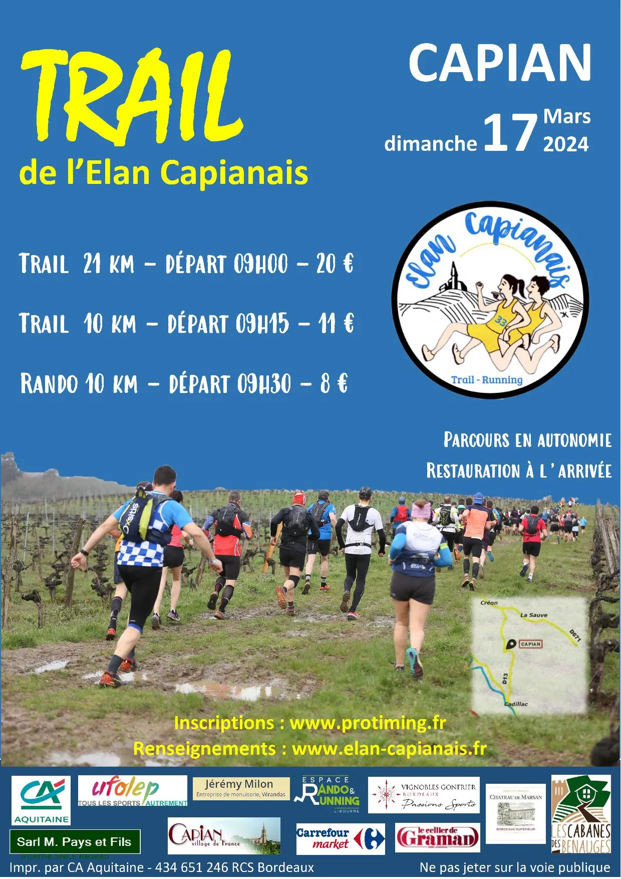 affiche de la course