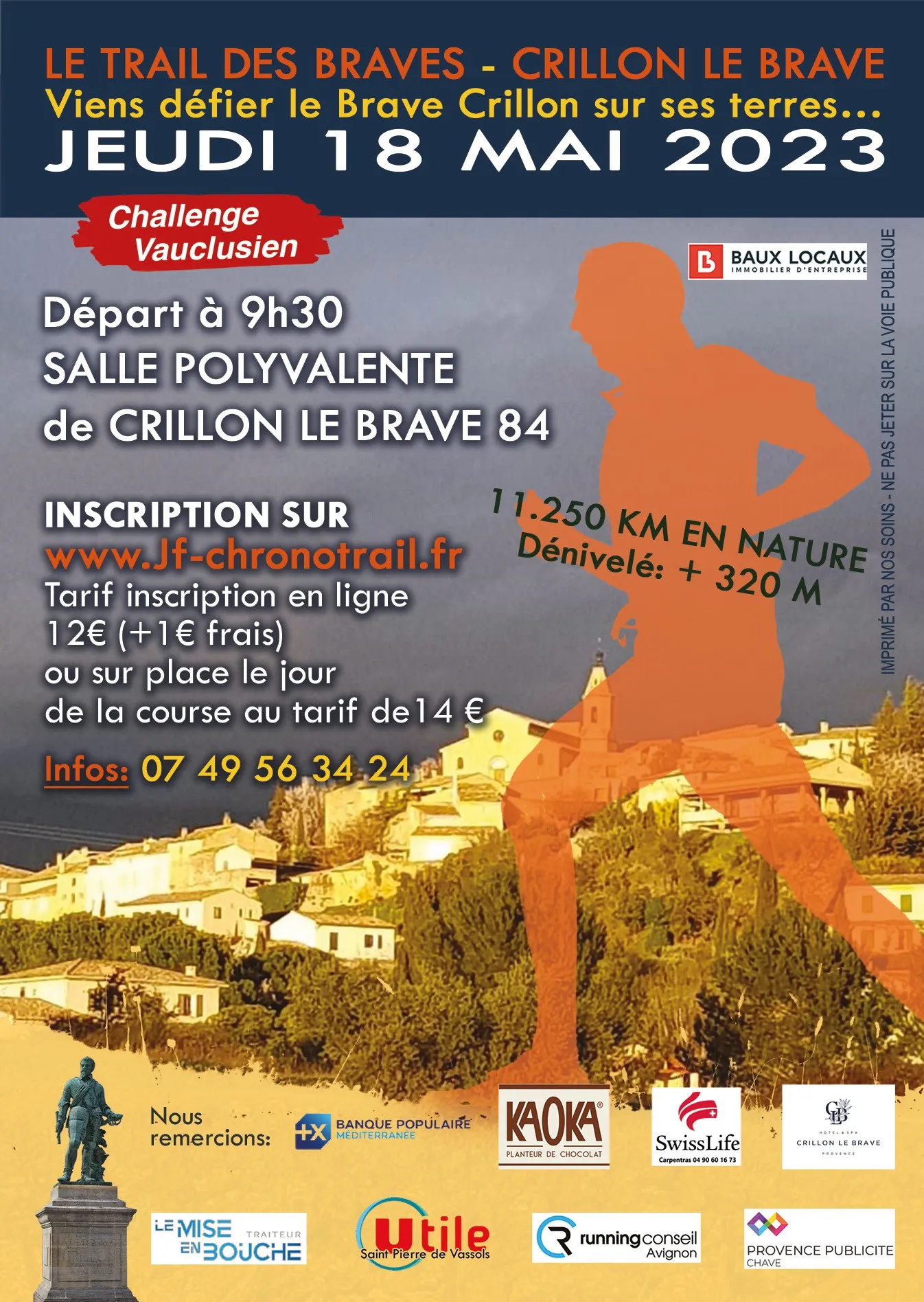 affiche de la course