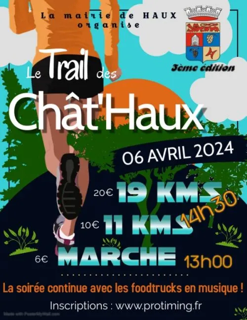 Trail des Chât’Haux 2024 Inscription Résultats