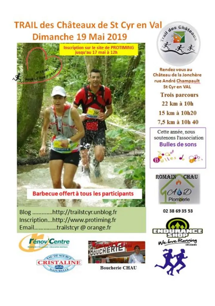 Trail des Châteaux – Saint Cyr en Val 2024 Inscription Résultats