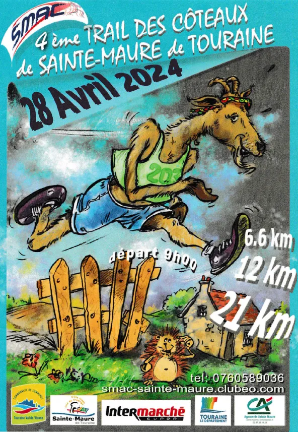 Trail des Côteaux de Sainte Maure de Touraine 2024 Inscription Résultats