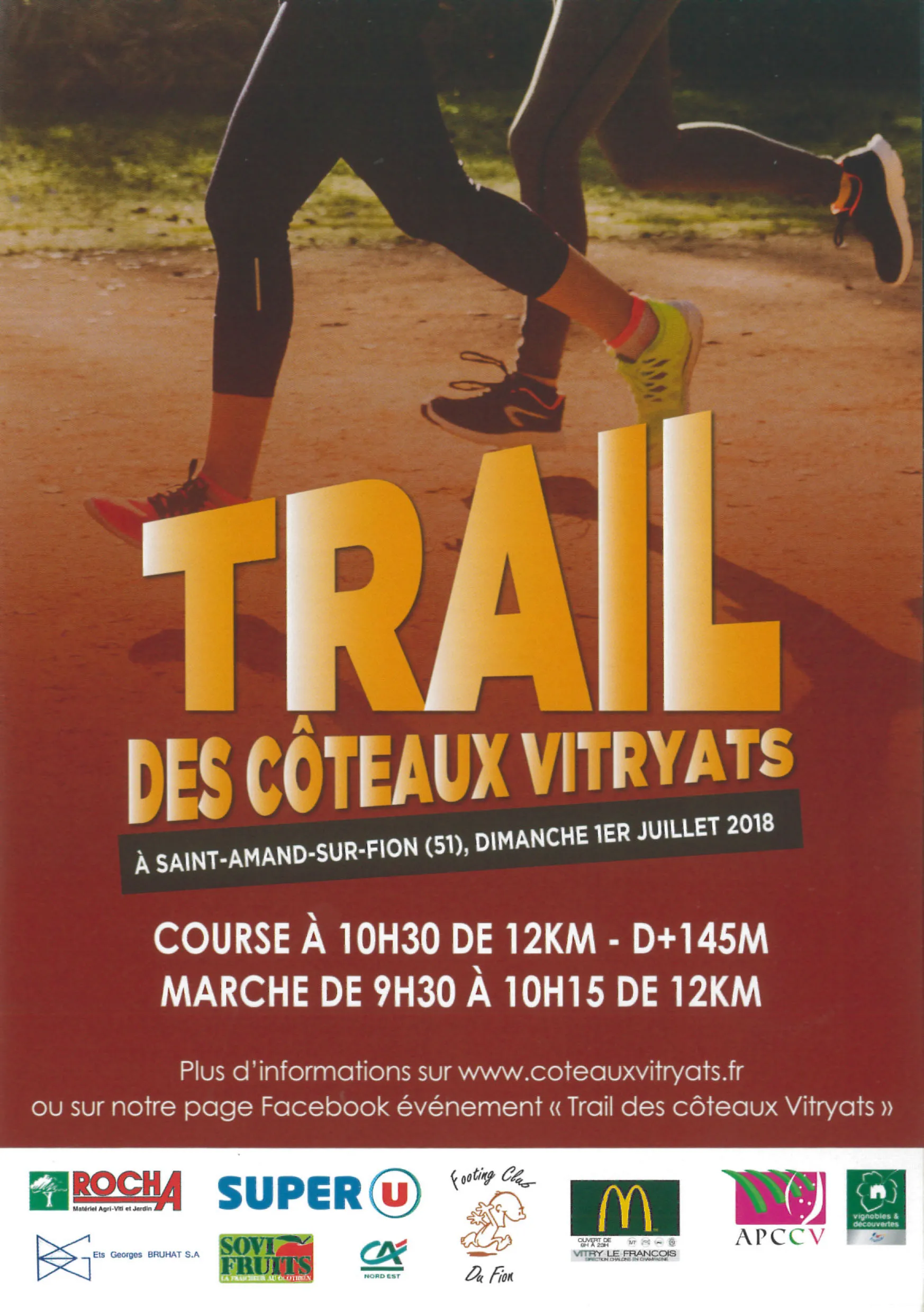 Trail des Côteaux Vitryats 2024 Inscription Résultats