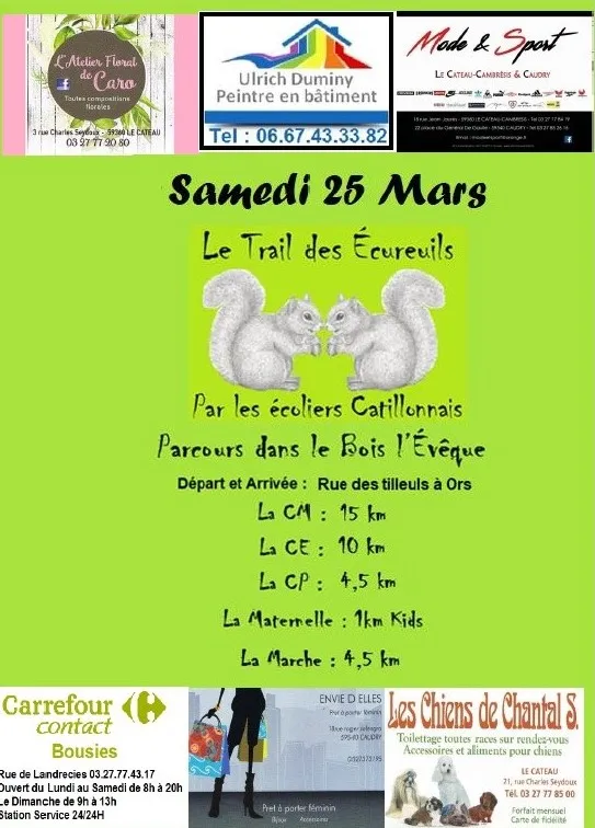 affiche de la course