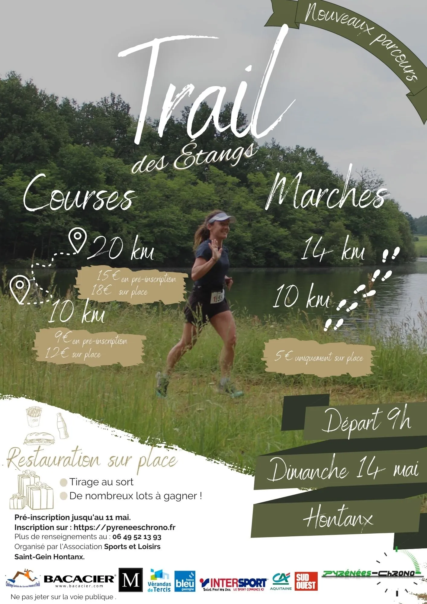 Trail des Etangs – Hontanx 2024 Inscription Résultats