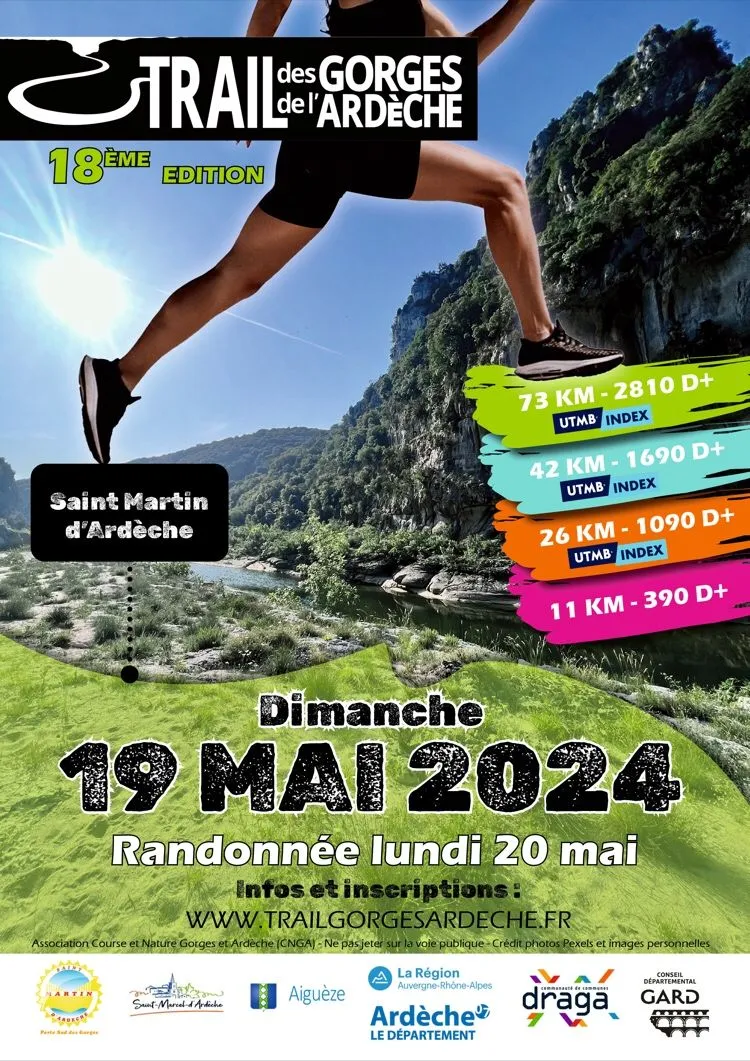 Trail des Gorges de l’Ardèche 2024 Inscription Résultats