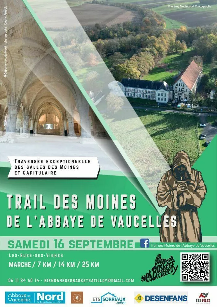 Trail des Moines de l’Abbaye de Vaucelles 2024 Inscription Résultats