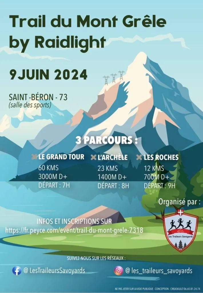 affiche de la course