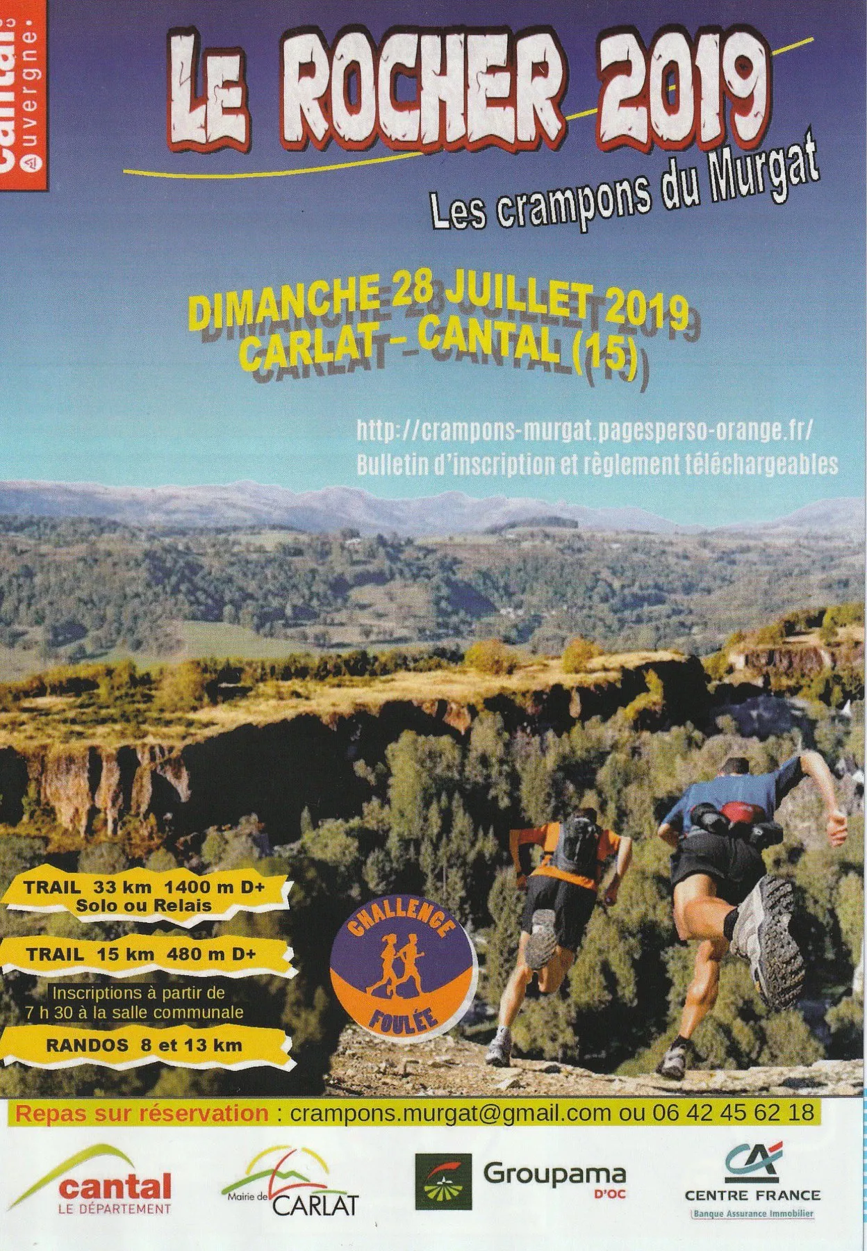 Trail du Rocher – Carlat 2025 Inscription Résultats