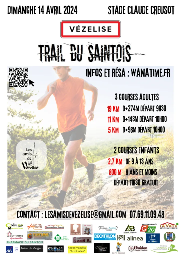 Trail du Saintois 2024 Inscription Résultats