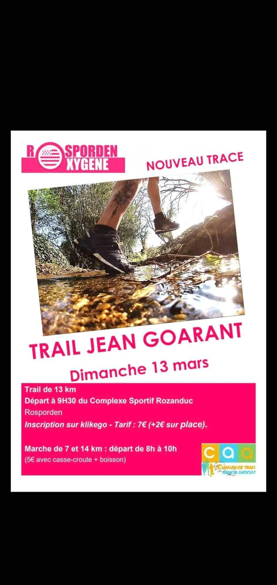 affiche de la course