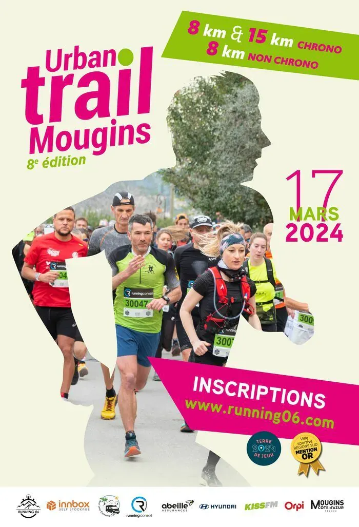 Urban trail Mougins 2025 Inscription Résultats