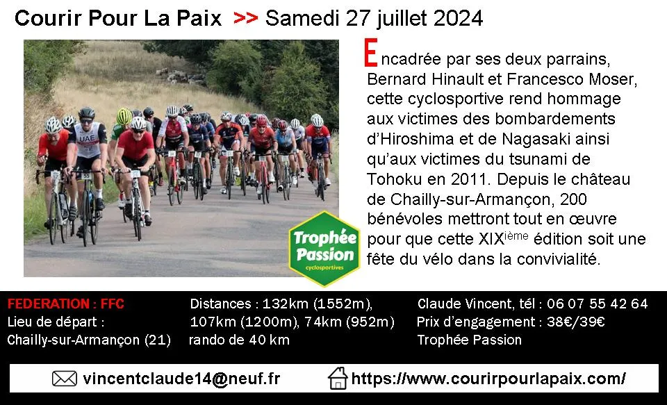 affiche de la course