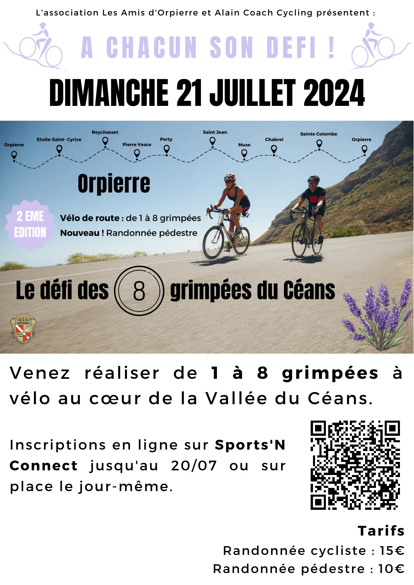 affiche de la course