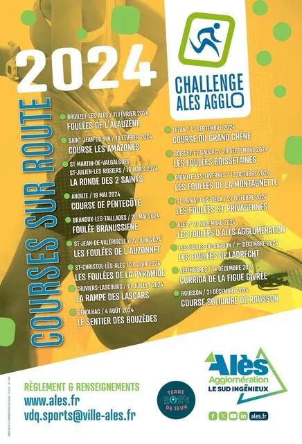 Foulées d’Alès Agglo 2024 Inscription Résultats