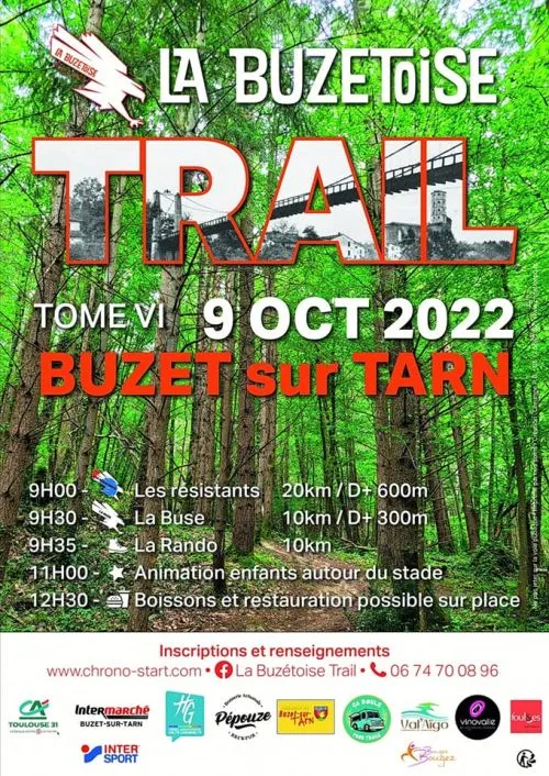 La Buzétoise trail 2025 Inscription Résultats